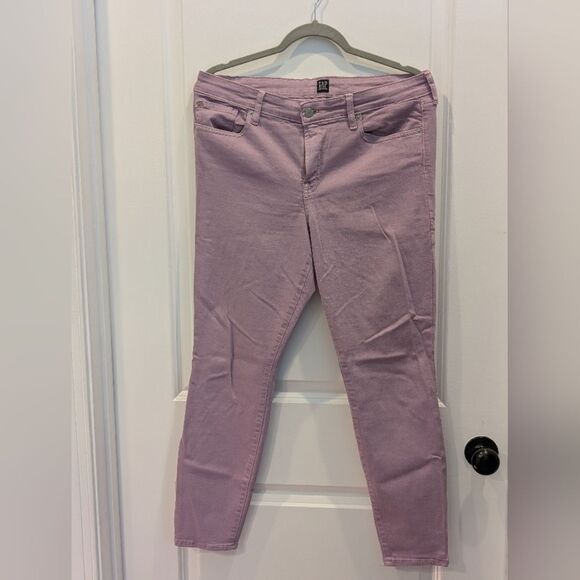 GAP Lavender Purple Skinny Ankle Jeans Size 12 Coquette Pastel Soft Girl - Picture 4 of 7